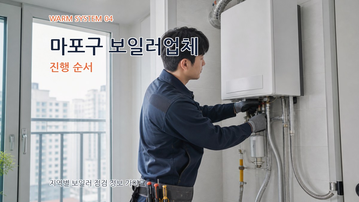 마포구 보일러업체 진행 순서
