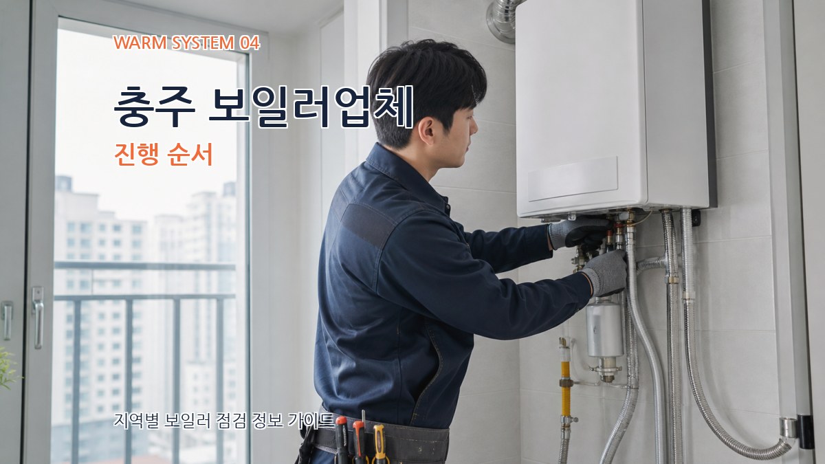 충주 보일러업체 진행 순서