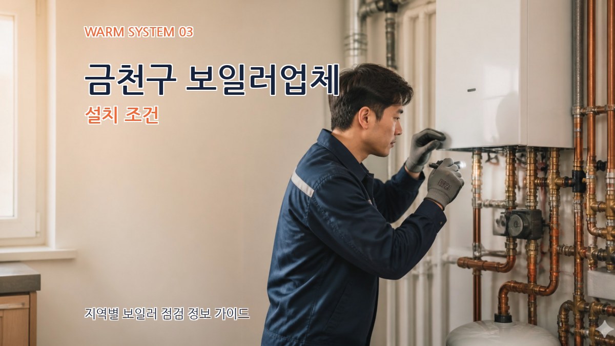 금천구 보일러업체 설치 조건