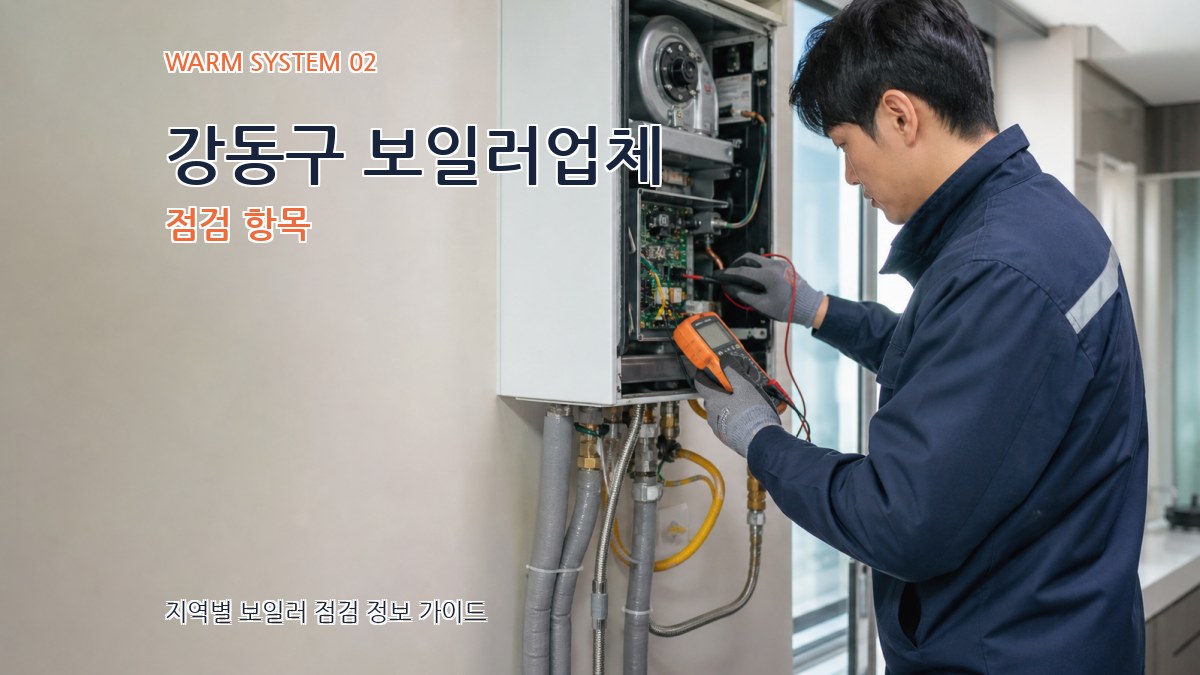 강동구 보일러업체 점검 항목