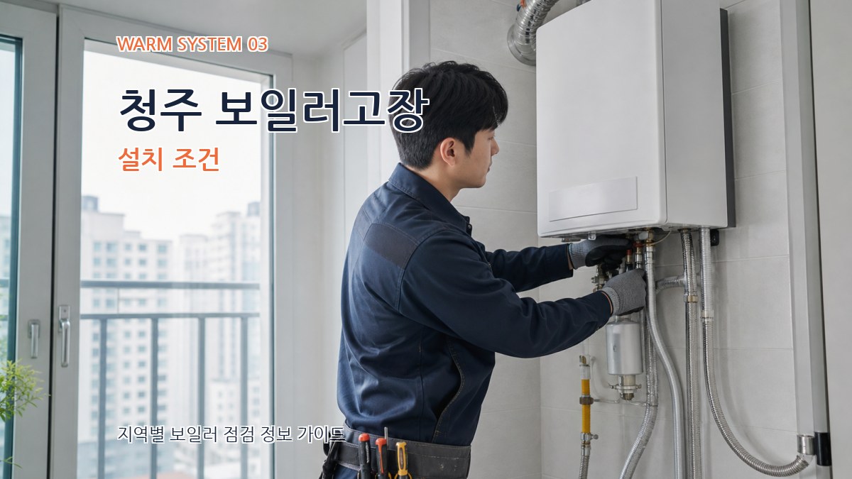 청주 보일러고장 설치 조건