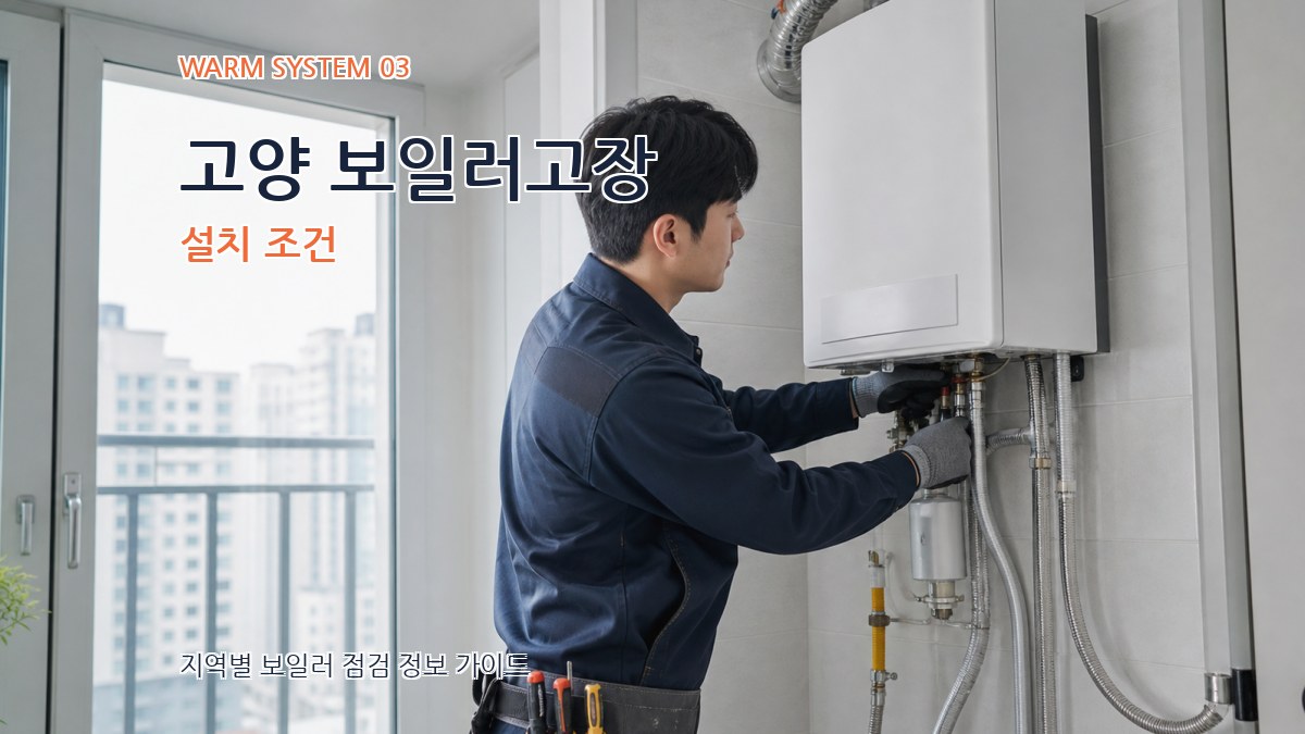 고양 보일러고장 설치 조건