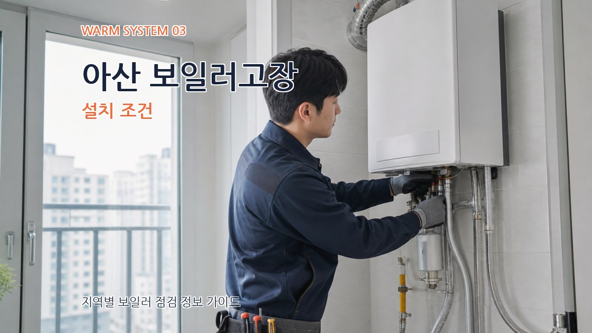 아산 보일러고장 설치 조건