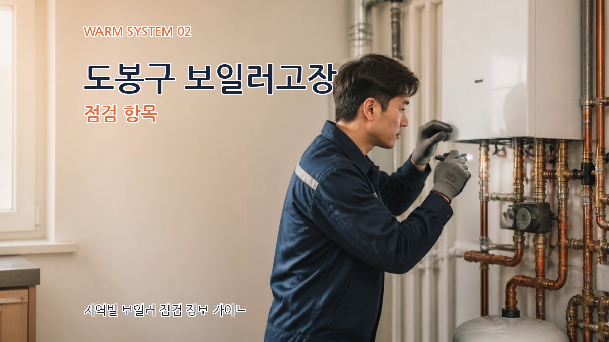 도봉구 보일러고장 점검 항목