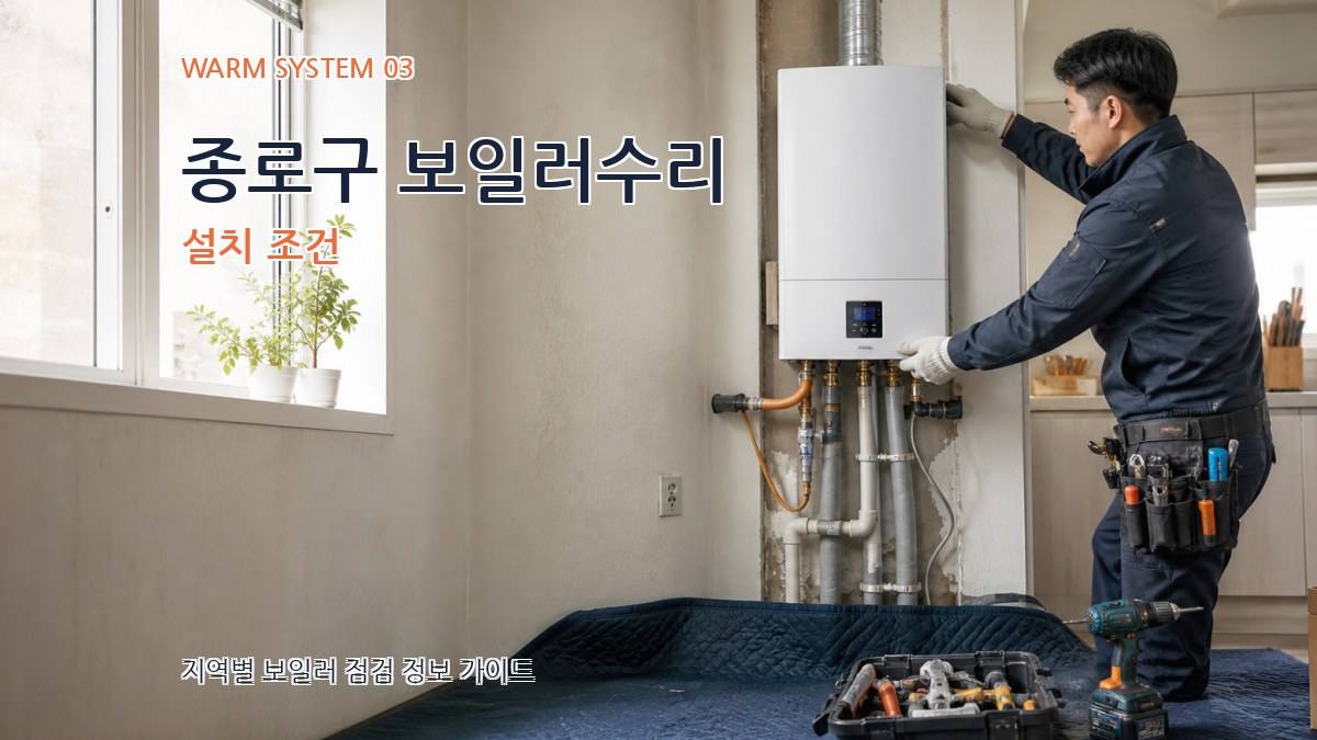 종로구 보일러수리 설치 조건