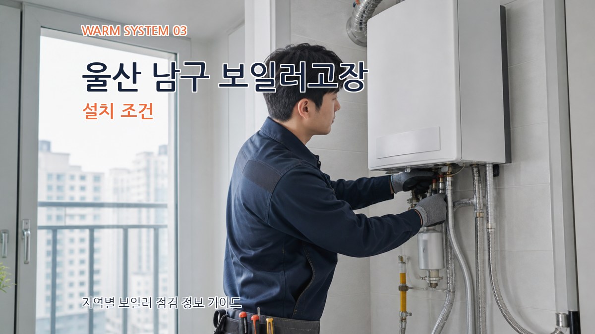 울산 남구 보일러고장 설치 조건