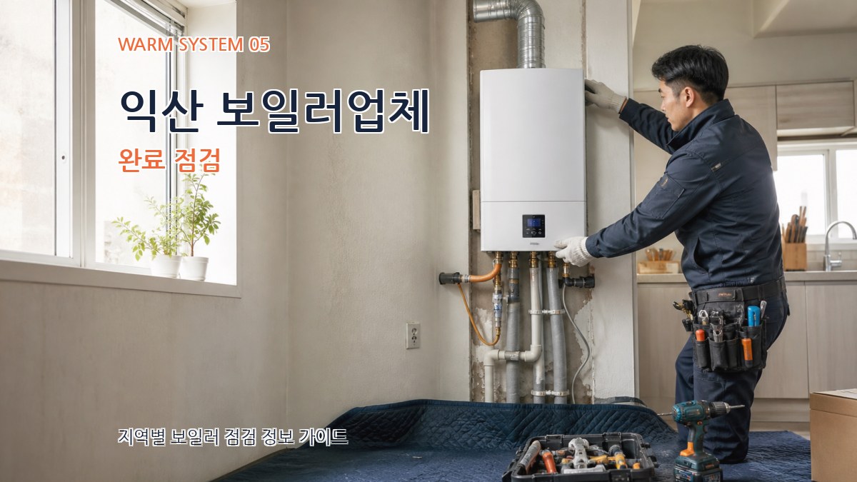 익산 보일러업체 완료 점검