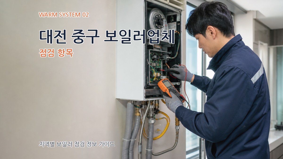 대전 중구 보일러업체 점검 항목