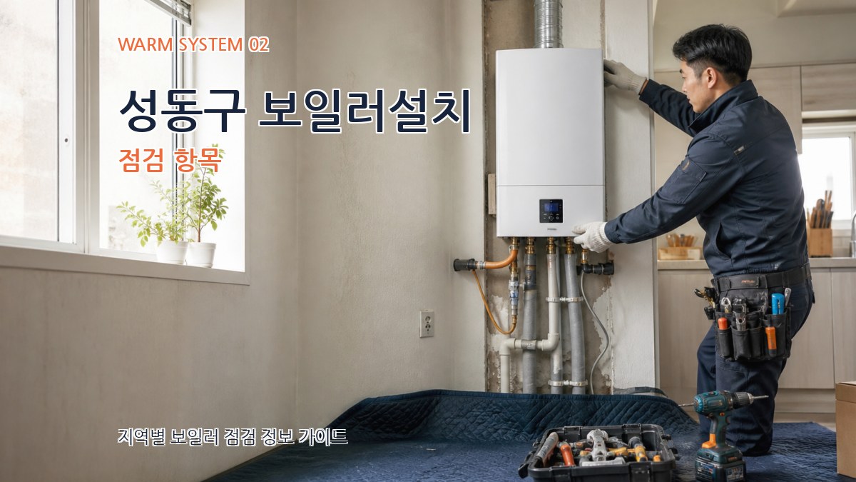 성동구 보일러설치 점검 항목