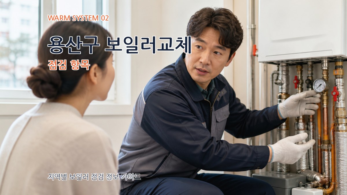 용산구 보일러교체 점검 항목