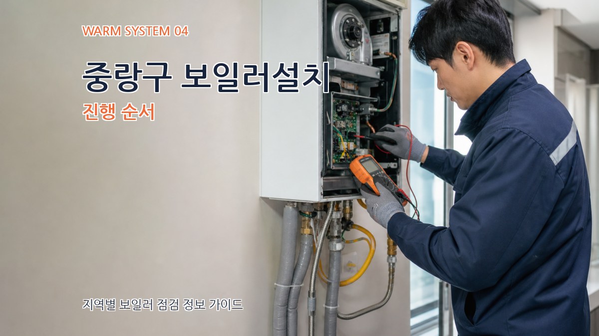 중랑구 보일러설치 진행 순서
