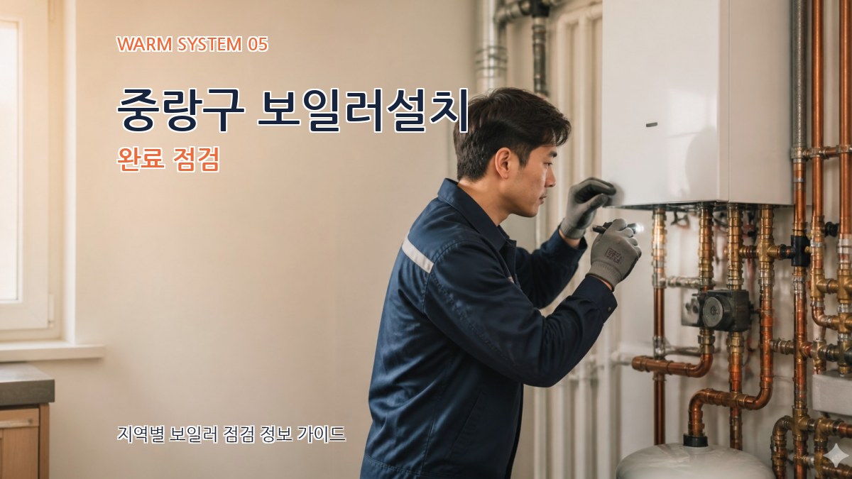 중랑구 보일러설치 완료 점검