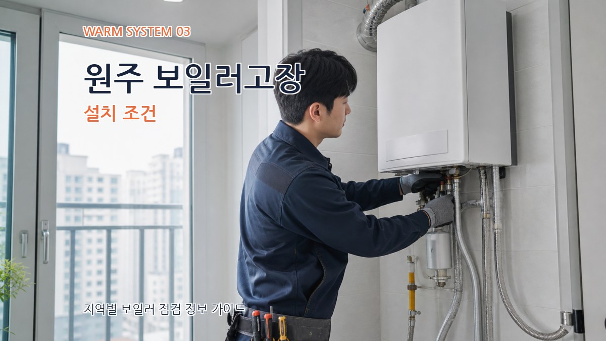 원주 보일러고장 설치 조건