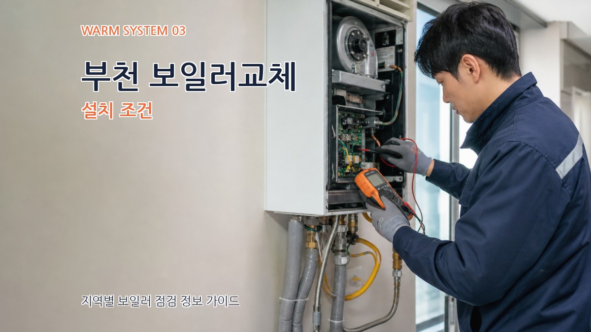부천 보일러교체 설치 조건