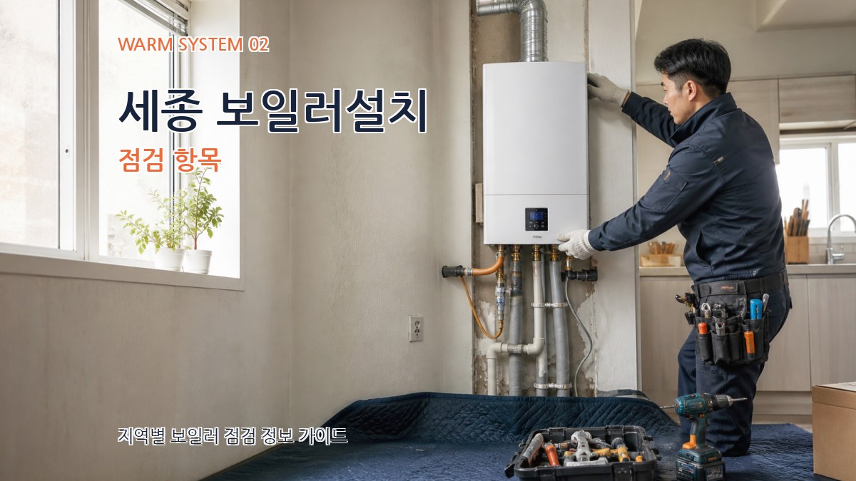 세종 보일러설치 점검 항목
