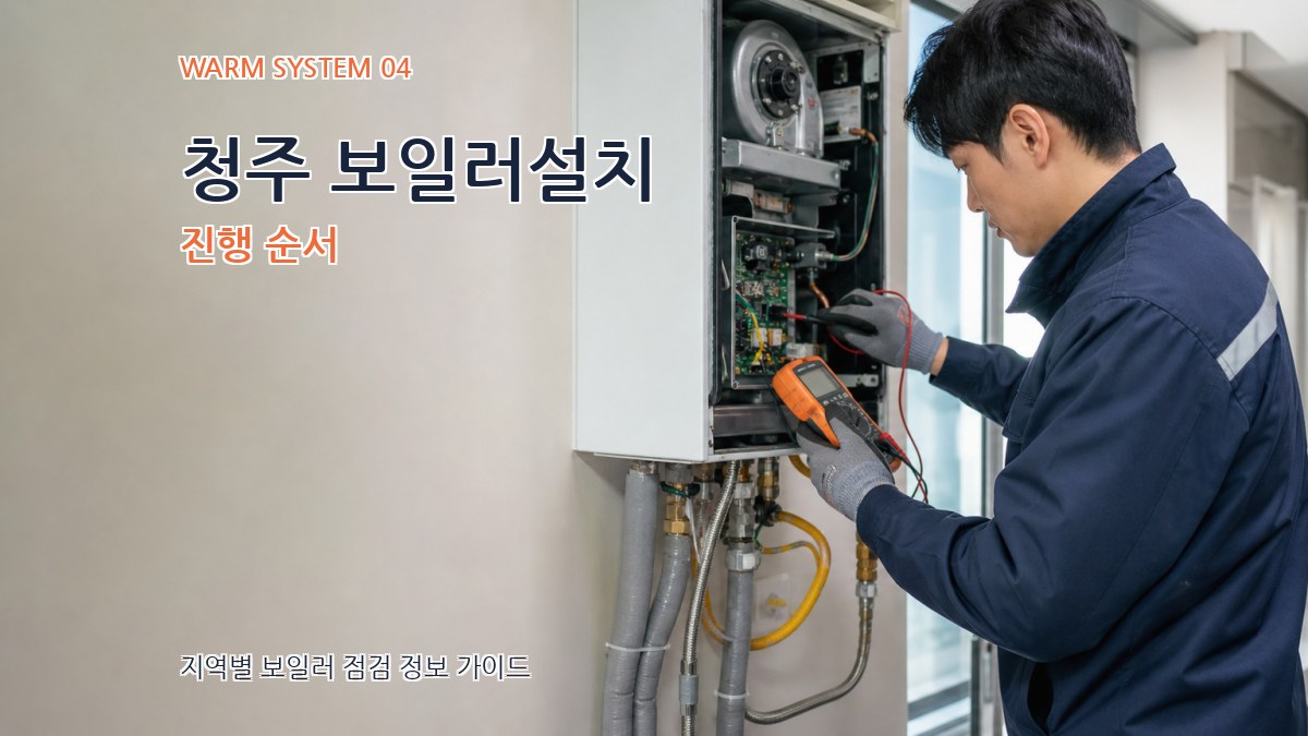 청주 보일러설치 진행 순서