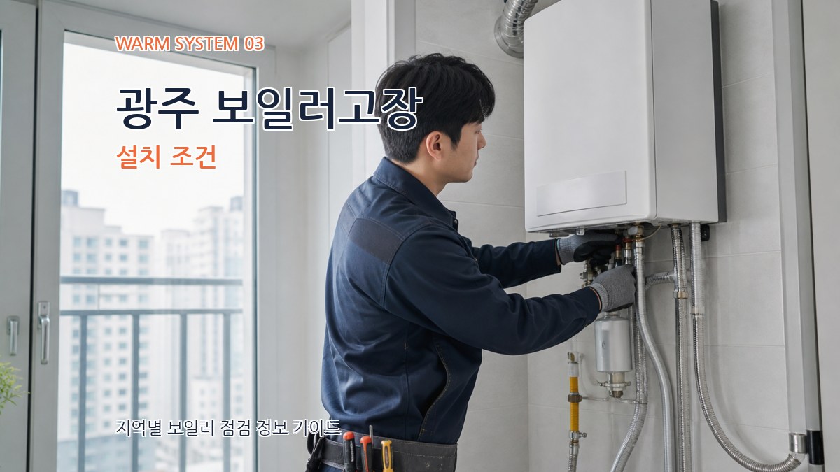 광주 보일러고장 설치 조건