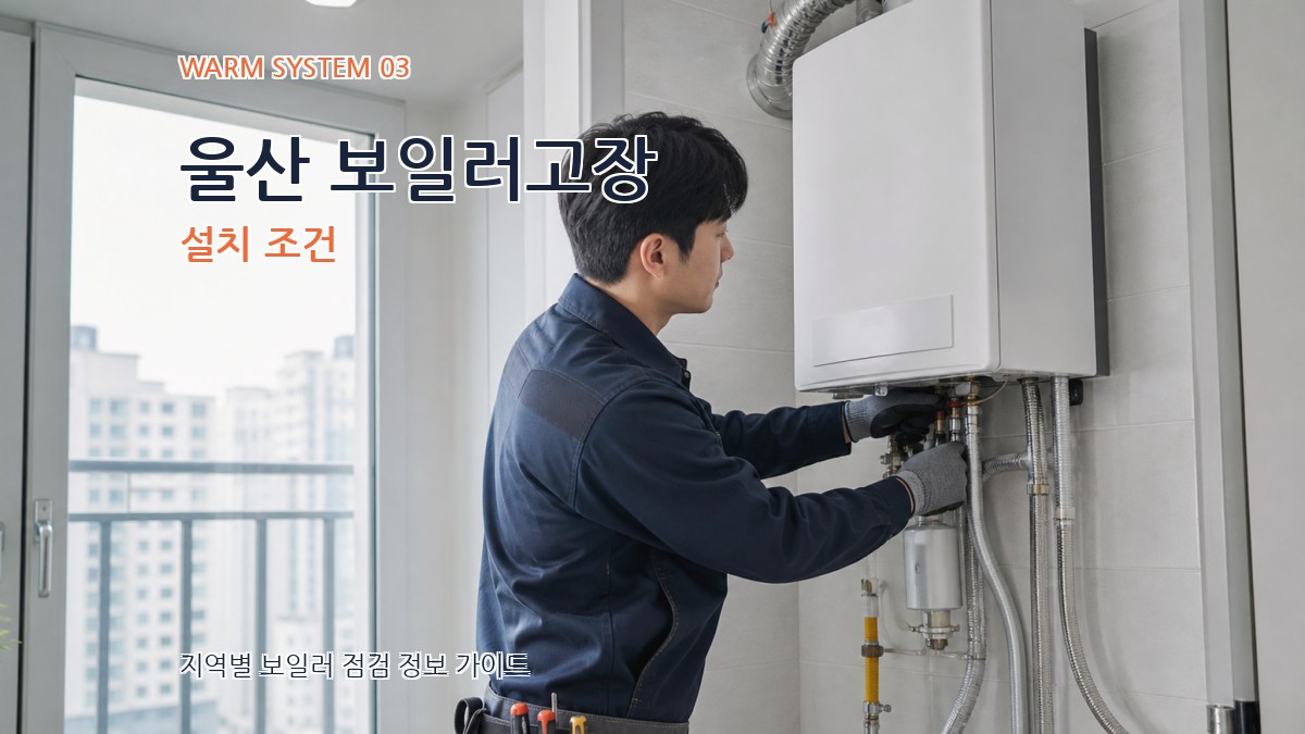 울산 보일러고장 설치 조건