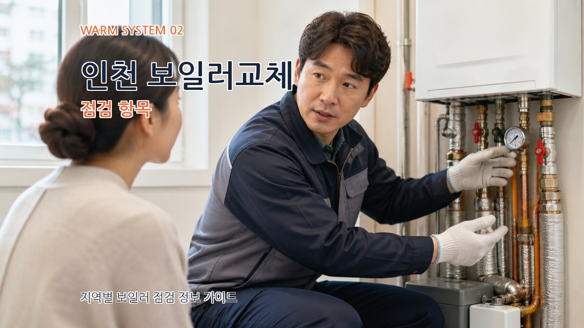 인천 보일러교체 점검 항목