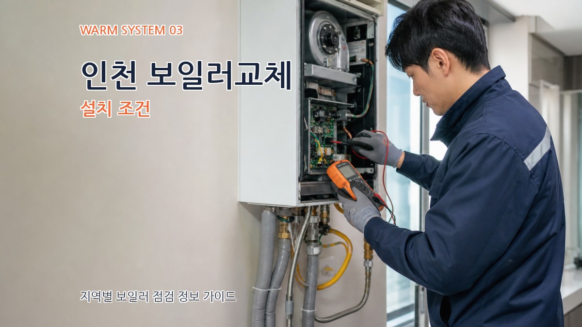 인천 보일러교체 설치 조건