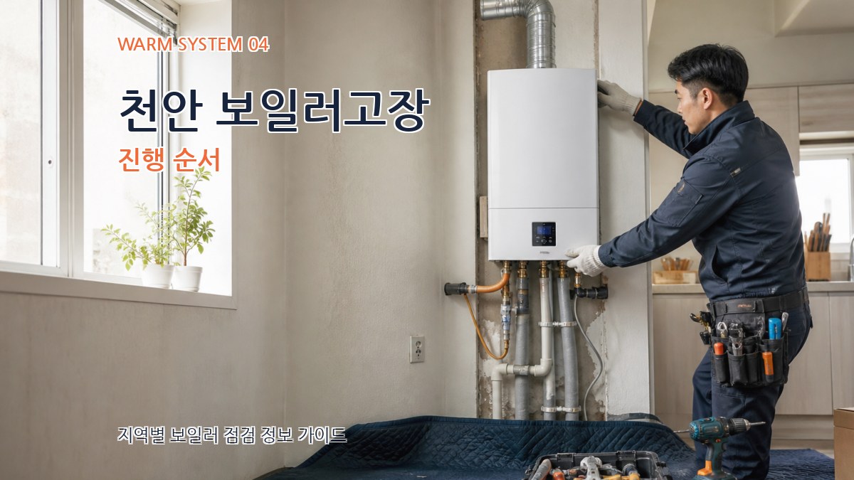 천안 보일러고장 진행 순서