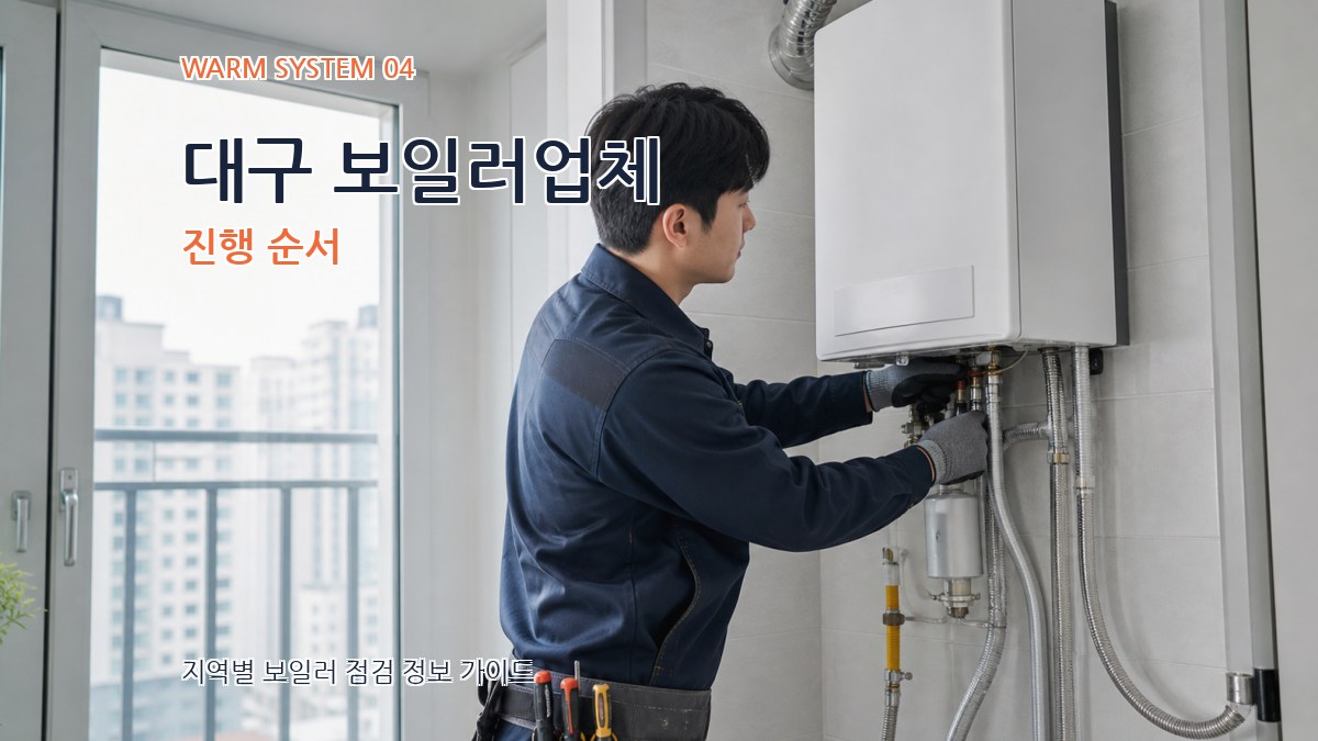 대구 보일러업체 진행 순서