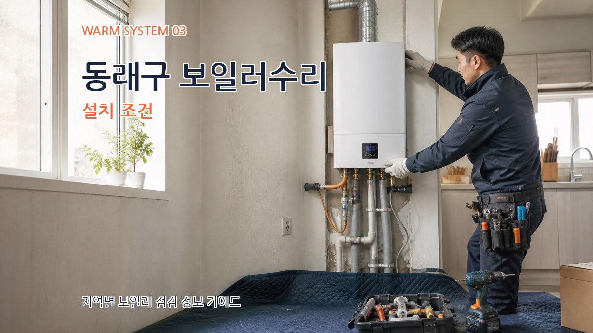 동래구 보일러수리 설치 조건