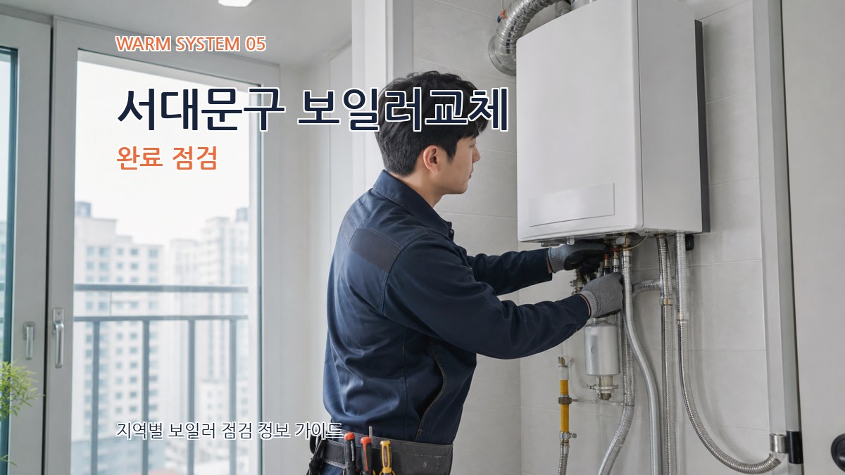 서대문구 보일러교체 완료 점검