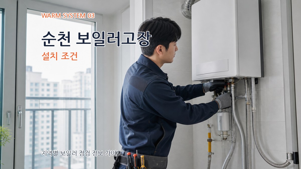 순천 보일러고장 설치 조건