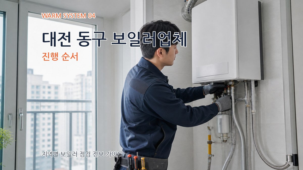 대전 동구 보일러업체 진행 순서