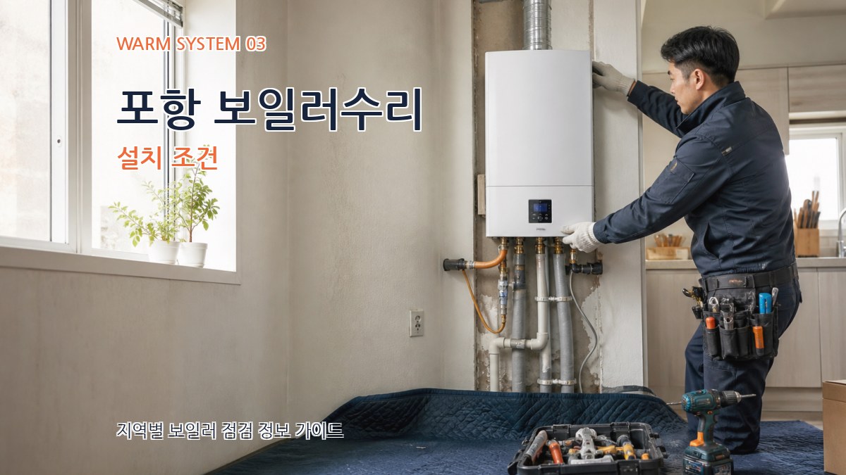 포항 보일러수리 설치 조건