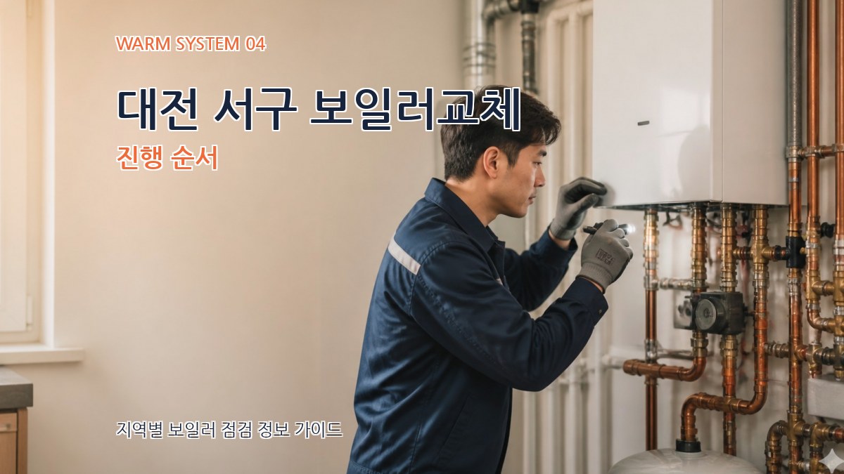 대전 서구 보일러교체 진행 순서