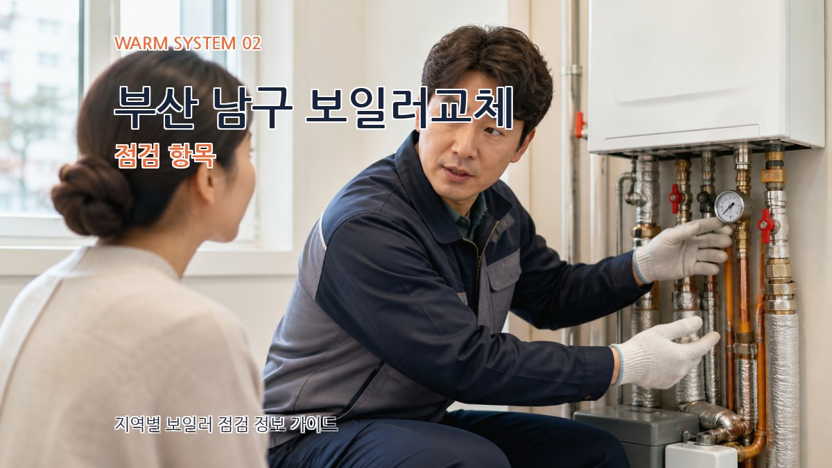 부산 남구 보일러교체 점검 항목