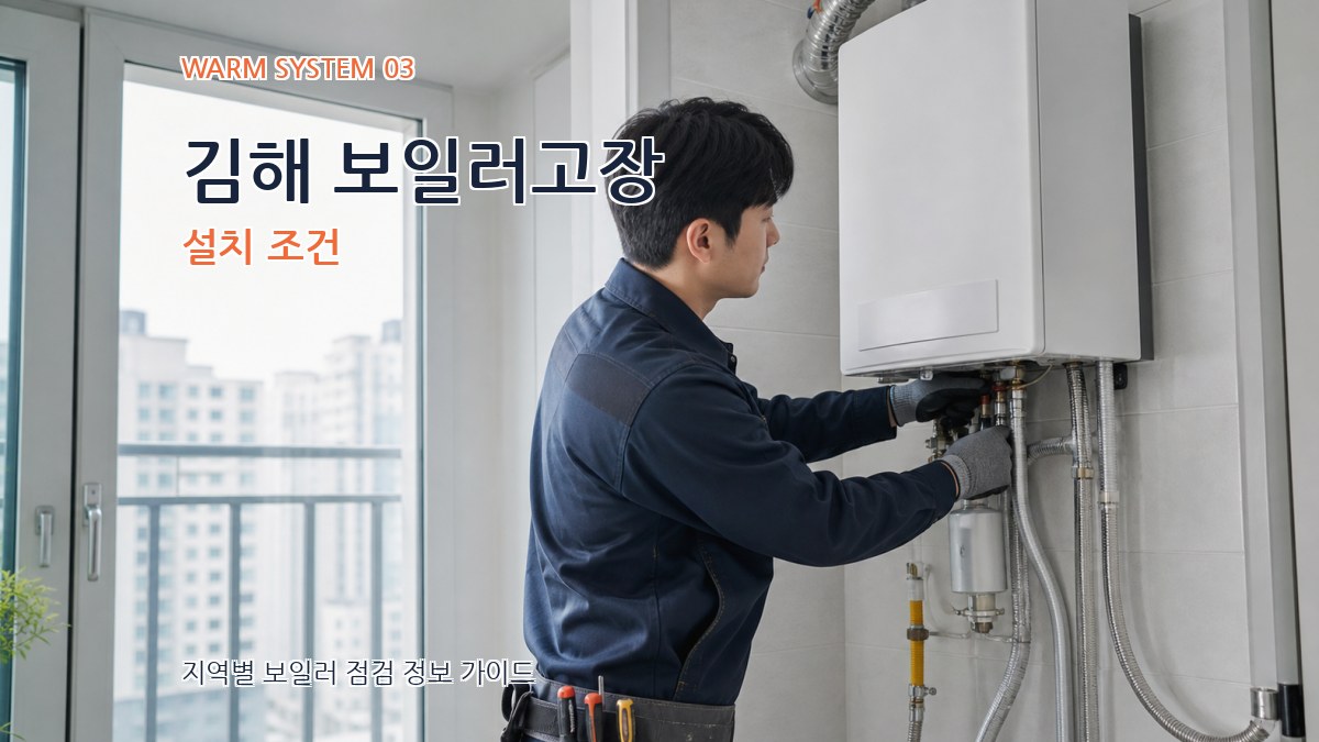 김해 보일러고장 설치 조건
