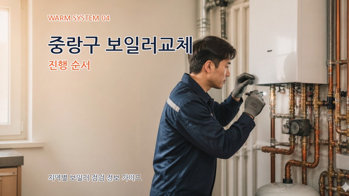 중랑구 보일러교체 진행 순서