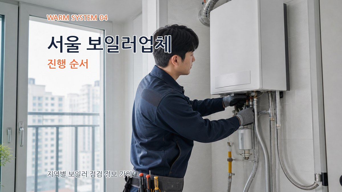 서울 보일러업체 진행 순서