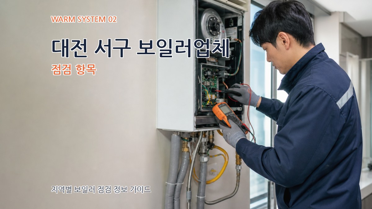 대전 서구 보일러업체 점검 항목