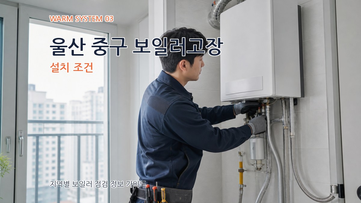 울산 중구 보일러고장 설치 조건