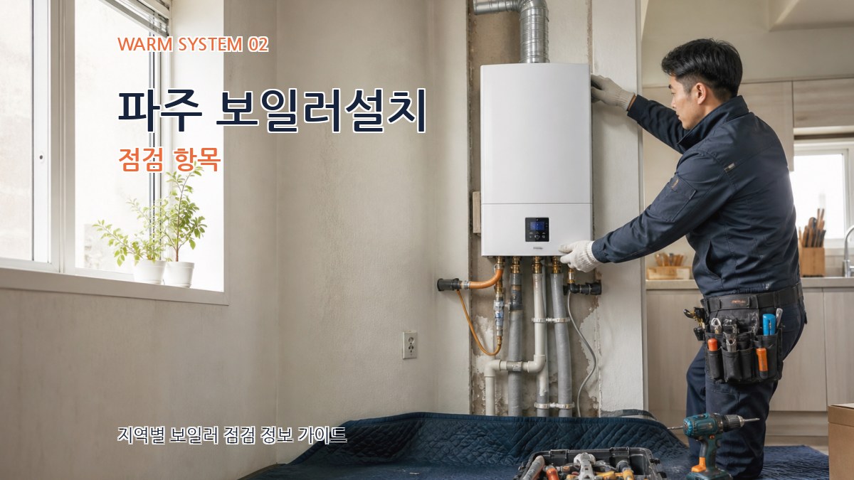 파주 보일러설치 점검 항목